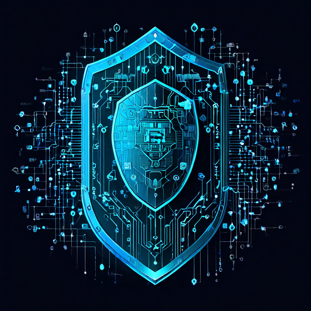 DNSSEC의 암호화 기술이 도메인과 서버의 연결을 보호하고 데이터 무결성을 보장하는 원리를 보여주는 이미지.