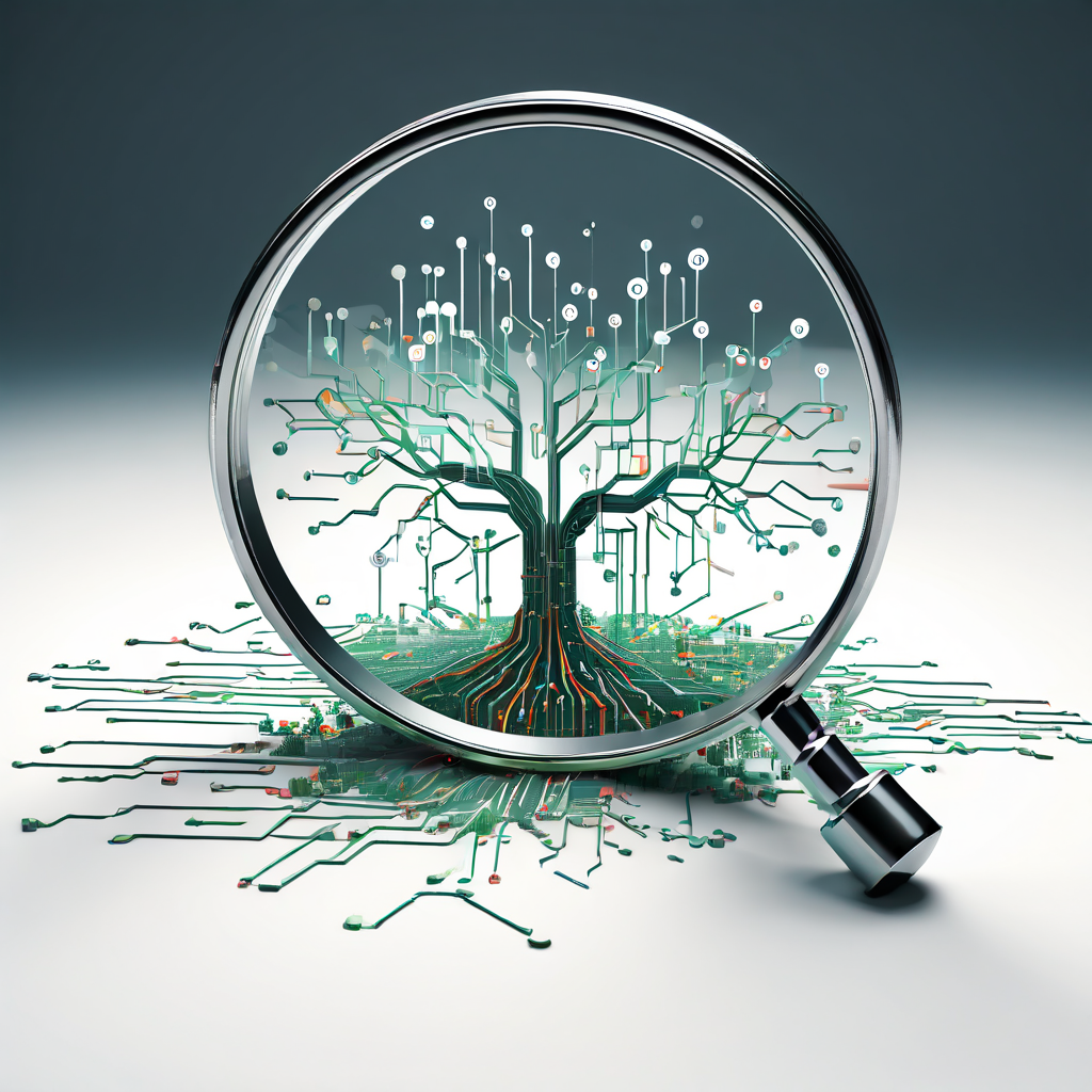 원본 데이터베이스와 레플리카 간의 느린 연결을 유발하는 병목 현상을 돋보기로 자세히 보여주며, 데이터베이스 복제 지연의 근본적인 원인을 설명하는 이미지.