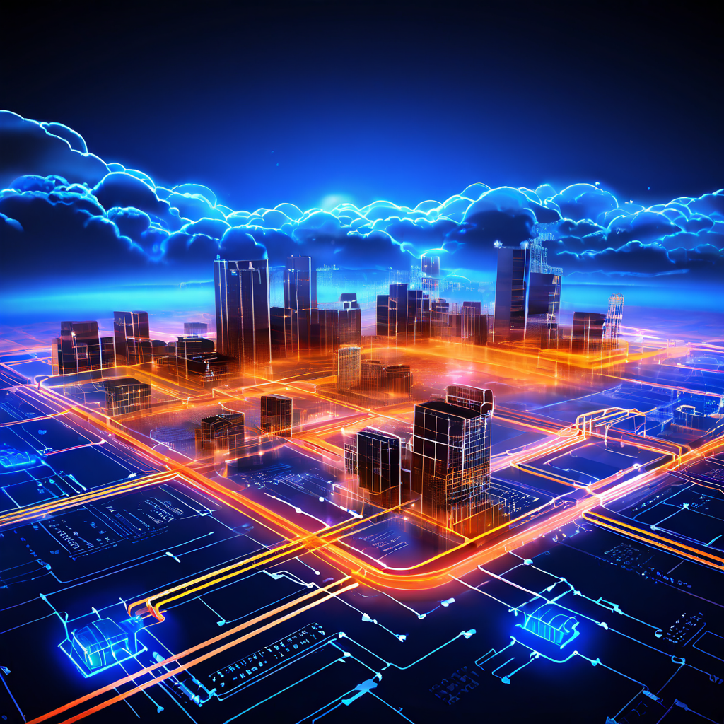 오래된 레거시 서버에서 최신 클라우드 시스템으로 데이터 흐름이 이동하는 복잡한 기술 데이터 마이그레이션 전략을 설명하는 설계도 이미지.