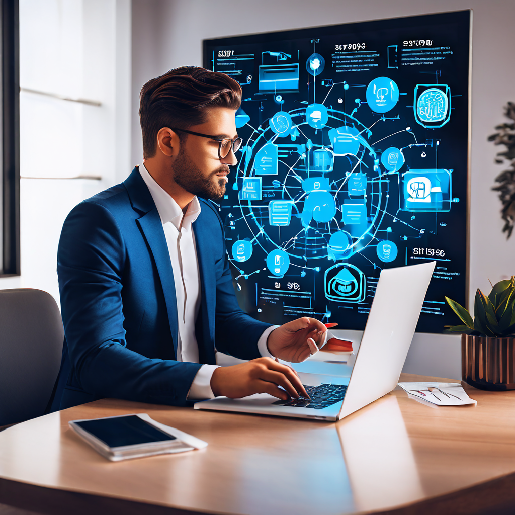 마케팅 분석가가 세분화된 프로모션 전략을 설계하며, 고객 유형에 따라 맞춤형 할인 혜택과 광고 캠페인으로 분기되는 플로우차트를 분석하는 작업 장면을 보여줍니다.