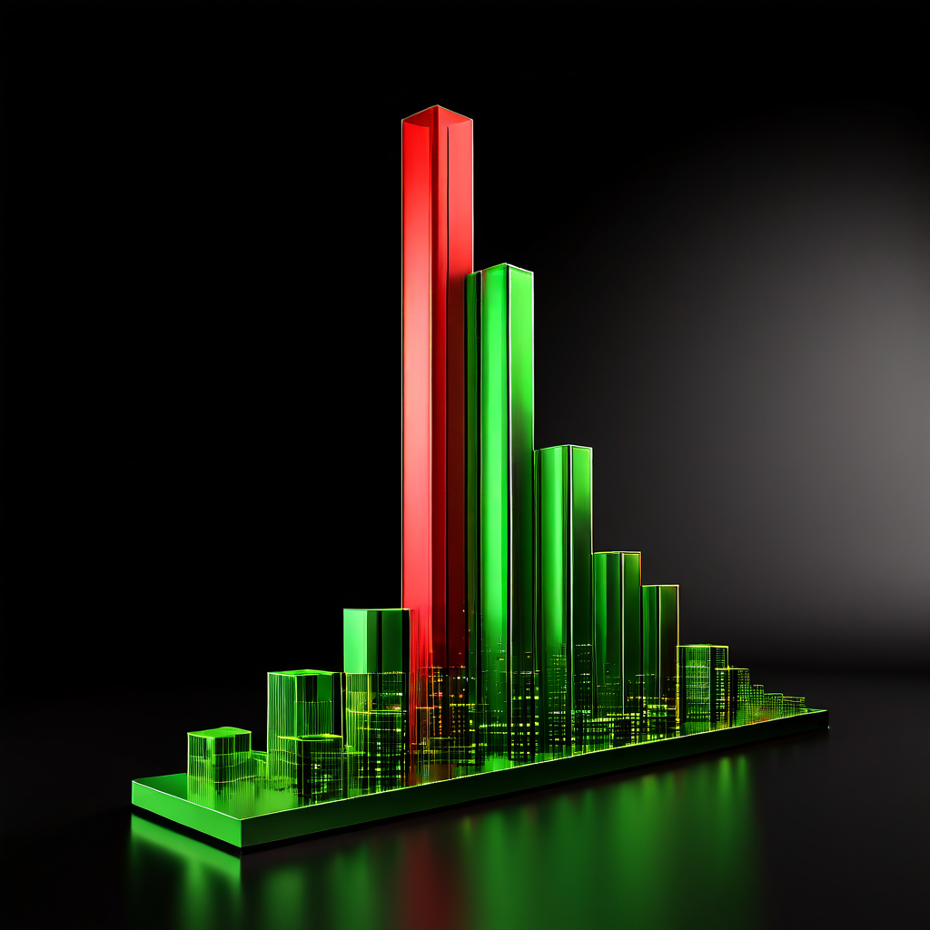 Albonsa API 리스의 총소유비용이 경쟁사 대비 현저히 낮음을 3D 막대 그래프에서 녹색 막대가 빨간색 경쟁사 막대들을 크게 앞지르는 모습으로 시각화한 TCO 비교 분석 차트입니다.