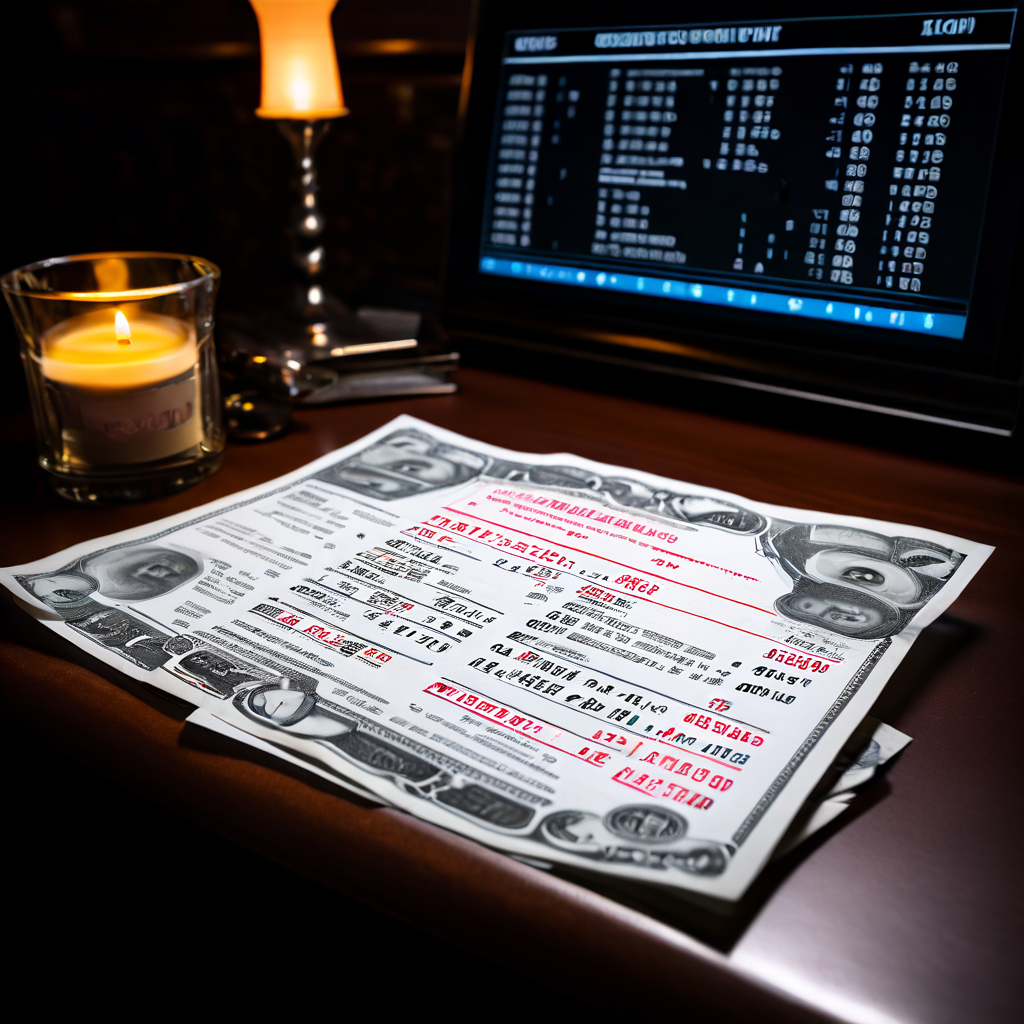 스포츠 베팅 티켓과 겹쳐진 법적 문서가 강조된 배당률 오류와 미지급된 대규모 상금에 대한 분쟁 상황을 상세히 보여주는 이미지입니다.