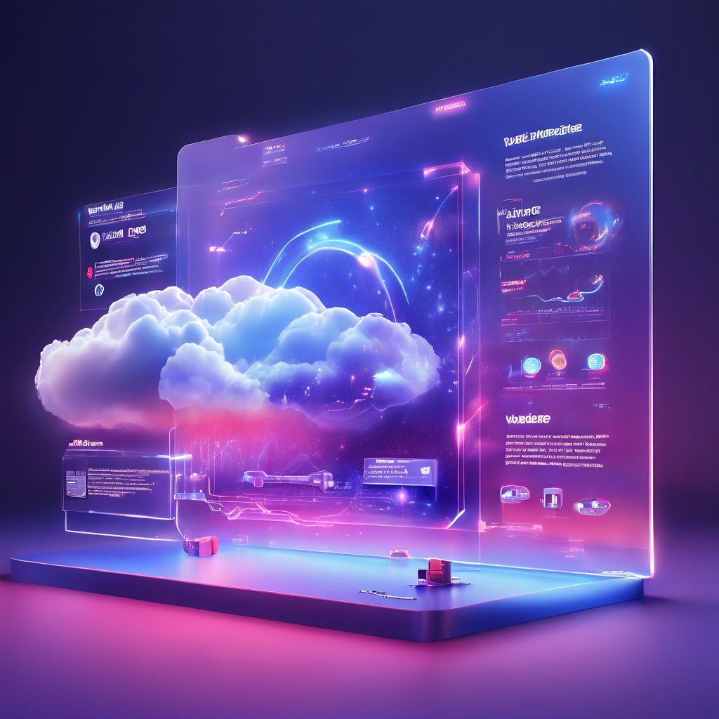 Abstract digital platform scene showing visible result versus recorded result status with connected cloud and data layers...